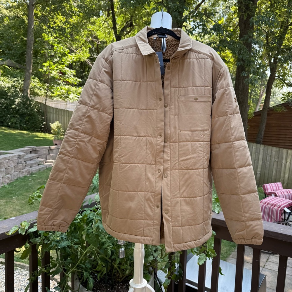 New NWT Under Armour Expanse Quilted Shacket Sherpa Lined Shirt- Jacket Mens XL